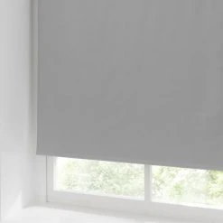 Dunelm Grey Herringbone Blackout Roller Blind -Dunelm Shop 1000038627 alt01