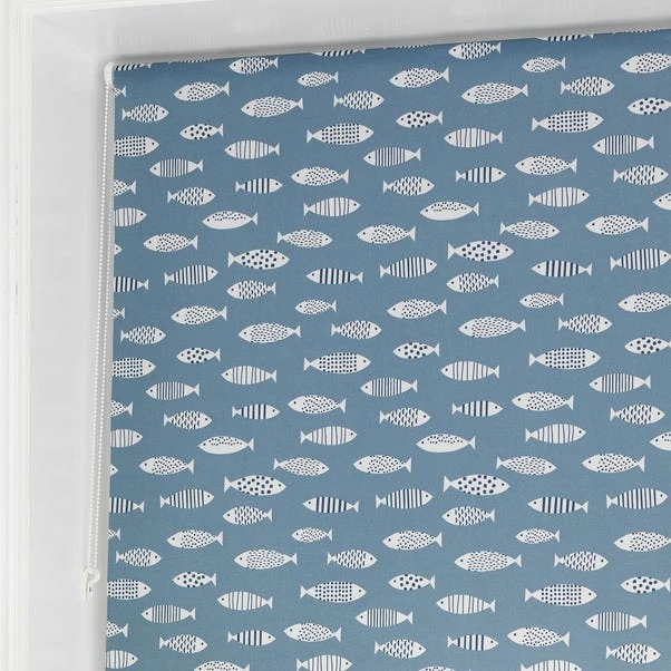 Dunelm Blue Fish Daylight Moisture Resistant Roller Blind 7 Dunelm Blue Fish Daylight Moisture Resistant Roller Blind - Image 5