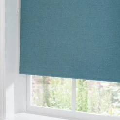 Dunelm Luna Teal Blackout Roller Blind 13 Dunelm Luna Teal Blackout Roller Blind -Dunelm Shop 1000092807 alt01