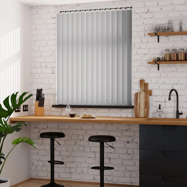 Dunelm Grey Stripe Cordless Vertical Blind 4 Dunelm Grey Stripe Cordless Vertical Blind - Image 2