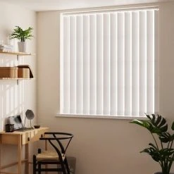 Dunelm White Stripe Cordless Vertical Blind 10 Dunelm White Stripe Cordless Vertical Blind -Dunelm Shop 1000111638 alt02