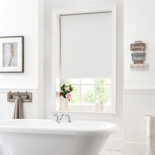 Dunelm White Blackout Moisture Resistant Roller Blind 8 Dunelm White Blackout Moisture Resistant Roller Blind - Image 6