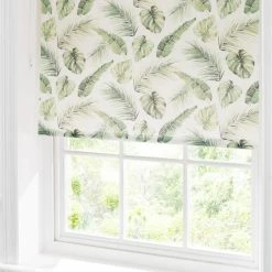 Dunelm Voyager Green Leaf Moisture Resistant Daylight Roller Blind 11 Dunelm Voyager Green Leaf Moisture Resistant Daylight Roller Blind -Dunelm Shop 1000112172 alt02