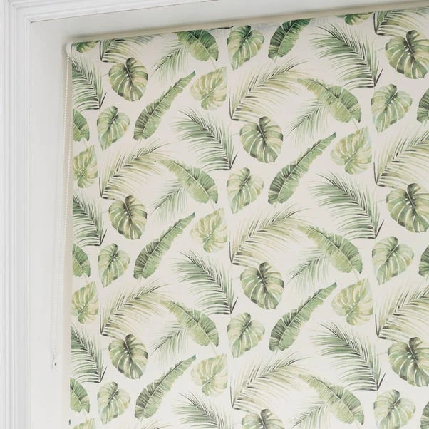 Dunelm Voyager Green Leaf Moisture Resistant Daylight Roller Blind 8 Dunelm Voyager Green Leaf Moisture Resistant Daylight Roller Blind - Image 6