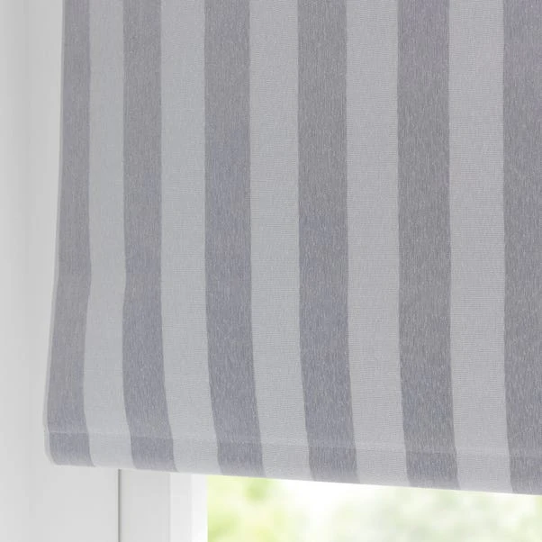Dunelm Grey Stripe Blackout Roller Blind 7 Dunelm Grey Stripe Blackout Roller Blind - Image 5