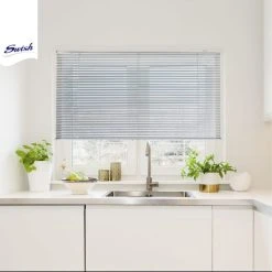 Swish Brushed Aluminium Cordless Venetian Blind 25mm Slats 11 Swish Brushed Aluminium Cordless Venetian Blind 25mm Slats -Dunelm Shop 1000146173 alt04