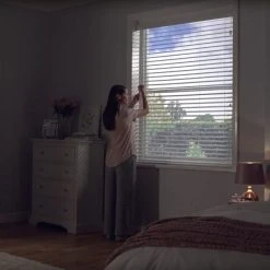 Dunelm 50mm Slats Room Darkening White Venetian Blind 11 Dunelm 50mm Slats Room Darkening White Venetian Blind -Dunelm Shop 1000148512 alt03