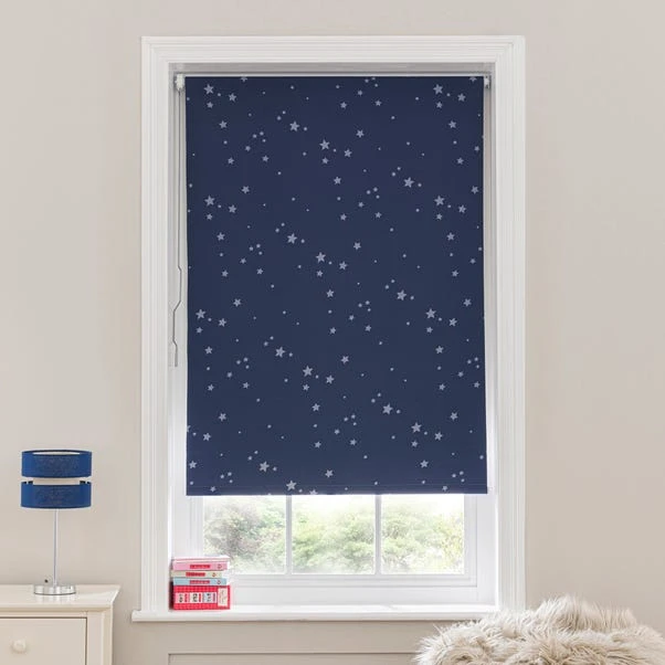 Dunelm Glow In The Dark Stars Cordless Blackout Roller Blind 7 Dunelm Glow In The Dark Stars Cordless Blackout Roller Blind - Image 5