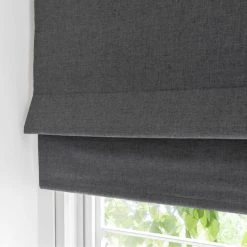 Dunelm Linen Mix Charcoal Blackout Roman Blind -Dunelm Shop 1000149548 alt03