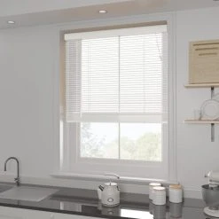 Dunelm White 25mm Slats Venetian Blind 12 Dunelm White 25mm Slats Venetian Blind -Dunelm Shop 1000151603 alt04