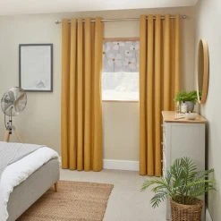 Dunelm Elements Lena Floral Ochre Blackout Roller Blind 11 Dunelm Elements Lena Floral Ochre Blackout Roller Blind -Dunelm Shop 1000157512 alt02