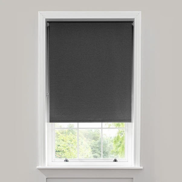 Dunelm Charcoal Blackout Roller Blind 8 Dunelm Charcoal Blackout Roller Blind - Image 6