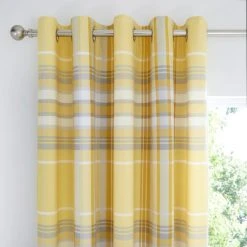 Dunelm Ovie Ochre Blackout Eyelet Curtains 7 Dunelm Ovie Ochre Blackout Eyelet Curtains -Dunelm Shop 1000159848 alt01