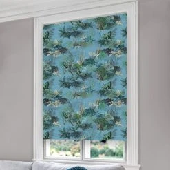 Lister Cartwright Periwinkle Jungle Blackout Roller Blind 6 Lister Cartwright Periwinkle Jungle Blackout Roller Blind -Dunelm Shop 1000166089 alt01