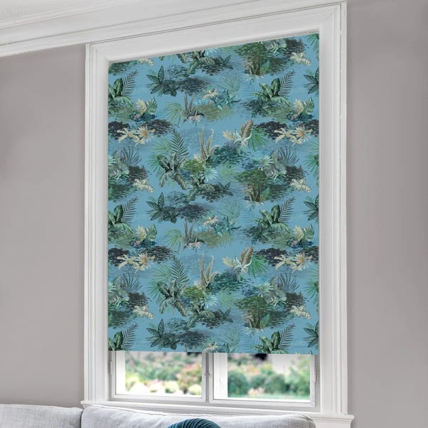 Lister Cartwright Periwinkle Jungle Blackout Roller Blind 4 Lister Cartwright Periwinkle Jungle Blackout Roller Blind - Image 2