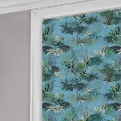 Lister Cartwright Periwinkle Jungle Blackout Roller Blind 7 Lister Cartwright Periwinkle Jungle Blackout Roller Blind -Dunelm Shop 1000166089 alt02