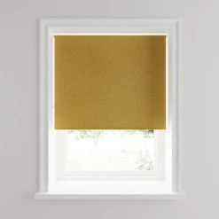 Dunelm Luna Old Gold Blackout Roller Blind 7 Dunelm Luna Old Gold Blackout Roller Blind -Dunelm Shop 1000180120 alt01