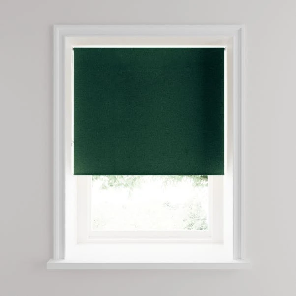 Dunelm Luna Emerald Blackout Roller Blind 5 Dunelm Luna Emerald Blackout Roller Blind - Image 3