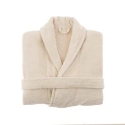 Dunelm Egyptian Cotton Natural Bath Robe 11 Dunelm Egyptian Cotton Natural Bath Robe -Dunelm Shop 1000180749 alt02