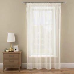 Dunelm Sheer Elegance Ivory Tape Top Single Voile Panel -Dunelm Shop 20091125 alt04