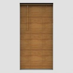 Dunelm Hardwood Oak 25mm Slats Venetian Blind