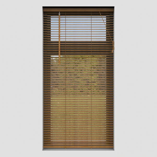 Dunelm Hardwood Oak 25mm Slats Venetian Blind 4 Dunelm Hardwood Oak 25mm Slats Venetian Blind - Image 2