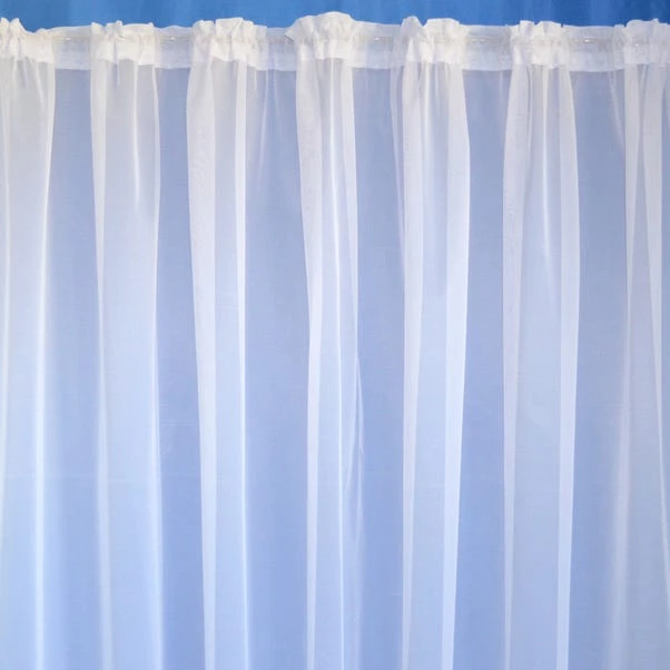 Dunelm By The Metre Plain Leaded Net Curtain Fabric 4 Dunelm By The Metre Plain Leaded Net Curtain Fabric - Image 2