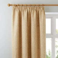 Luxury Collection Kensington Gold Pencil Pleat Curtains