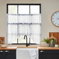 Dunelm Pembury White Lace Jardiniere Net Curtain