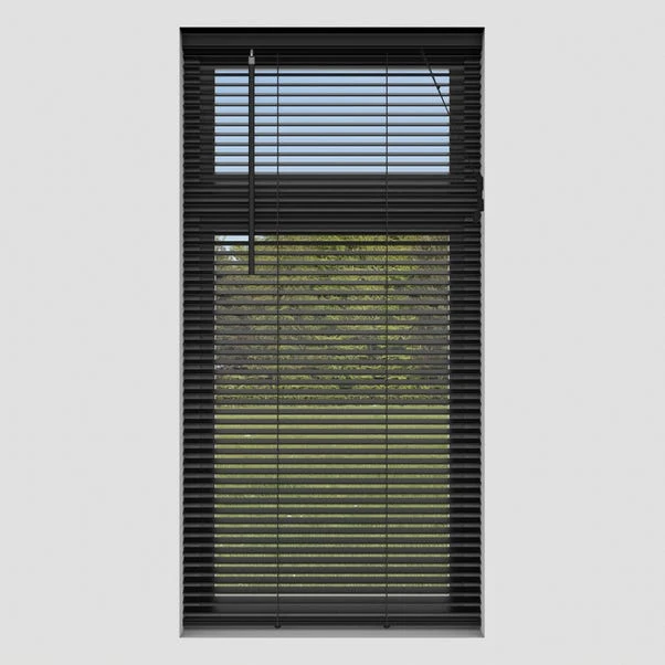 Dunelm Hardwood Black 25mm Slats Venetian Blind 4 Dunelm Hardwood Black 25mm Slats Venetian Blind - Image 2