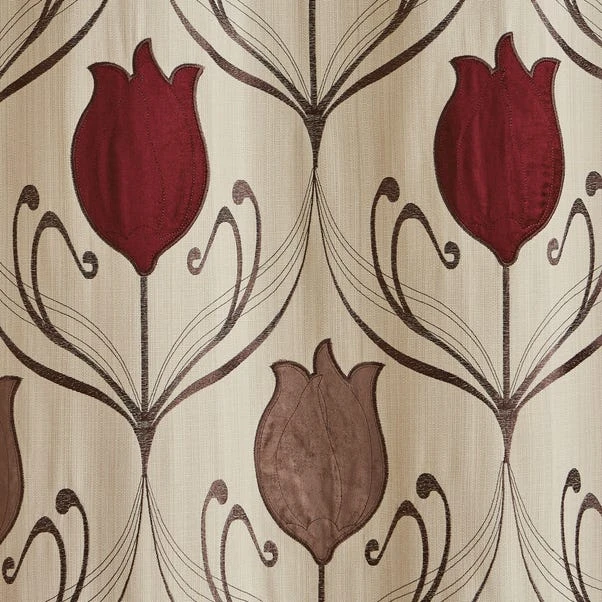 Luxury Collection Lalique Wine Eyelet Curtains 5 Luxury Collection Lalique Wine Eyelet Curtains - Image 3