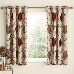 Luxury Collection Lalique Wine Eyelet Curtains 12 Luxury Collection Lalique Wine Eyelet Curtains -Dunelm Shop 30088500 alt05