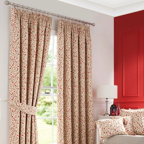 Luxury Collection Heritage Glava Terracotta Pencil Pleat Curtains 4 Luxury Collection Heritage Glava Terracotta Pencil Pleat Curtains - Image 2