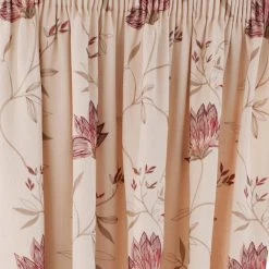 Dunelm Amelia Red Pencil Pleat Curtains 9 Dunelm Amelia Red Pencil Pleat Curtains -Dunelm Shop 30121490 alt02