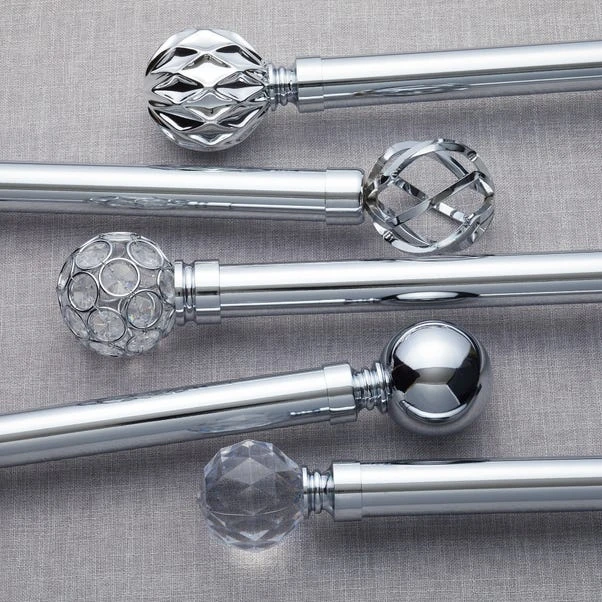 Dunelm Mix And Match 28mm Faceted Finials 4 Dunelm Mix And Match 28mm Faceted Finials - Image 2