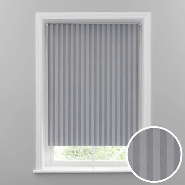 Dunelm Grey Stripe Blackout Roller Blind 3 Dunelm Grey Stripe Blackout Roller Blind