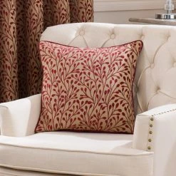 Luxury Collection Willow Red Pencil Pleat Curtains -Dunelm Shop 30157303 alt07