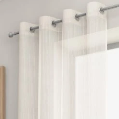 Dunelm Jessica Shimmer Single Eyelet Voile Panel