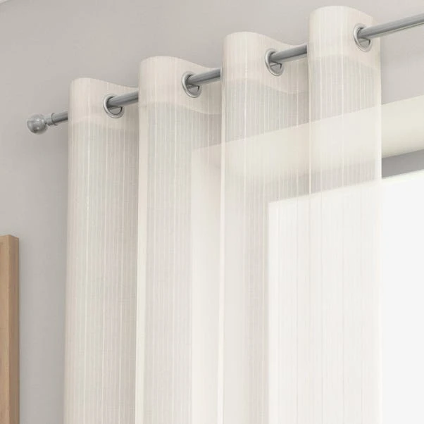 Dunelm Jessica Shimmer Single Eyelet Voile Panel 3 Dunelm Jessica Shimmer Single Eyelet Voile Panel