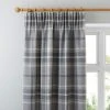 Highland Check Dove Grey Pencil Pleat Curtains 1 Highland Check Dove Grey Pencil Pleat Curtains -Dunelm Shop 30182781
