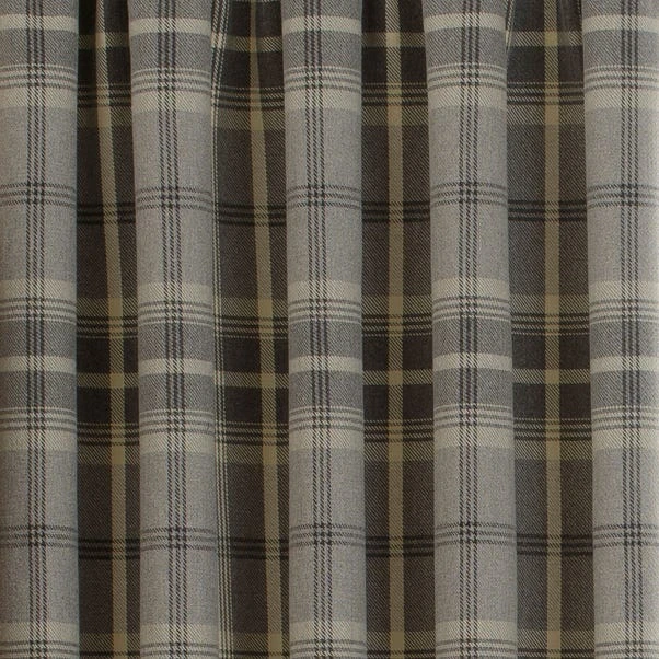 Highland Check Dove Grey Pencil Pleat Curtains 5 Highland Check Dove Grey Pencil Pleat Curtains - Image 3
