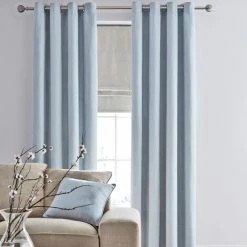 Dunelm Hayden Duck-Egg Eyelet Curtains 8 Dunelm Hayden Duck-Egg Eyelet Curtains -Dunelm Shop 30197315 alt01