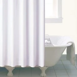 Dunelm White Ceramic Shower Curtain