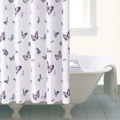 Dunelm Butterfly Shower Curtain