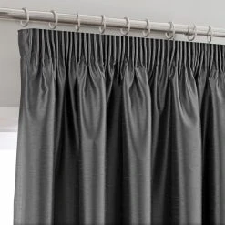 Dunelm Montana Charcoal Pencil Pleat Curtains