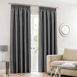 Dunelm Montana Charcoal Pencil Pleat Curtains 8 Dunelm Montana Charcoal Pencil Pleat Curtains -Dunelm Shop 30203866 alt01