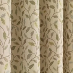 Luxury Collection Heritage Glava Green Pencil Pleat Curtains -Dunelm Shop 30209427 alt02