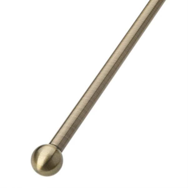 Dunelm Ashton Antique Brass Cafe Rod 10/12mm 2 Dunelm Ashton Antique Brass Cafe Rod 10/12mm