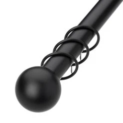 Dunelm Satina Extendable Matte Black Curtain Pole Dia. 25/28mm 5 Dunelm Satina Extendable Matte Black Curtain Pole Dia. 25/28mm -Dunelm Shop 30214453 alt01