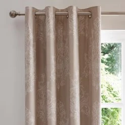 Dunelm Versailles Natural Thermal Eyelet Curtains